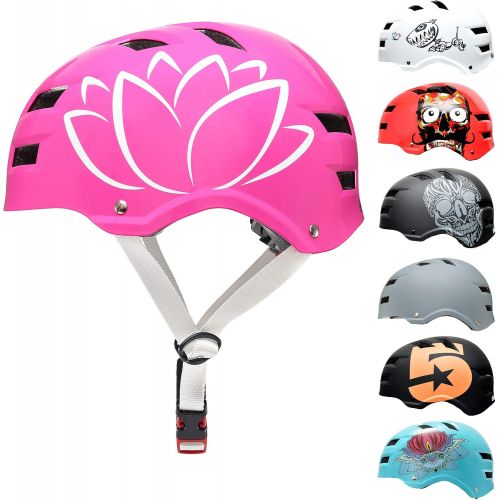  SkullCap Skull-C Skateboard & BMX Bike Helmet for Kids & Adults from 6-99 Years