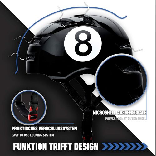  SkullCap Skull-C Skateboard & BMX Bike Helmet for Kids & Adults from 6-99 Years