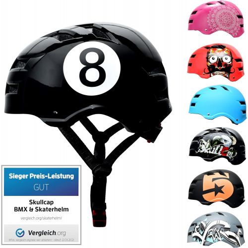  SkullCap Skull-C Skateboard & BMX Bike Helmet for Kids & Adults from 6-99 Years