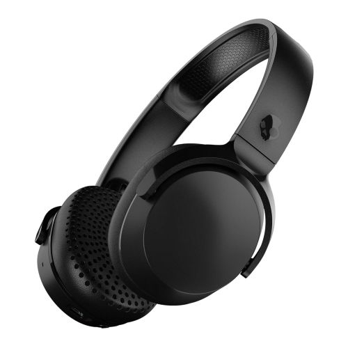  Skullcandy Riff Wireless On-Ear Headphones with Microphone, Bluetooth Wireless, Rapid Charge 10-Hour Battery Life, Foldable, Plush Ear Cushions with Durable Headband, Black