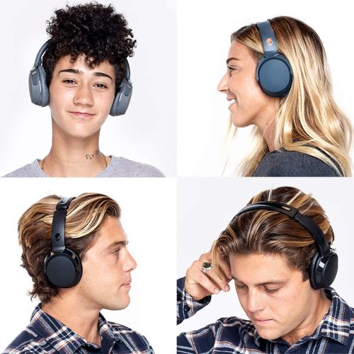  Skullcandy Riff Wireless On-Ear Headphones with Microphone, Bluetooth Wireless, Rapid Charge 10-Hour Battery Life, Foldable, Plush Ear Cushions with Durable Headband, Black