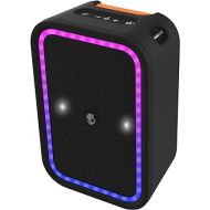 Stomp Bluetooth Party Speaker - IPX7 Waterproof Wireless Portable Speaker, with LED Lightshow & Strobe Modes, 12 Hour Battery, Multi-Link, & USB-C & USB-A Output Charging 2SKSK1850B0L2