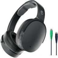 Skullcandy Hesh ANC Over-Ear Noise Cancelling Wireless Headphones with Charging Cable, 22 Hr Battery, Microphone, Works with iPhone Android and Bluetooth Devices - True Black