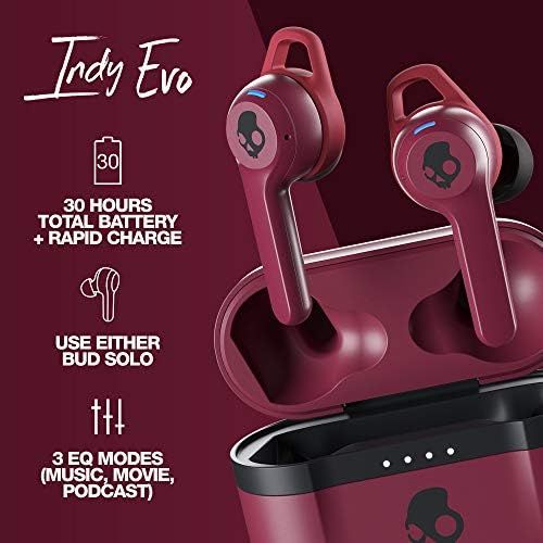  Skullcandy Indy Evo True Wireless In-Ear Earbud - Deep Red