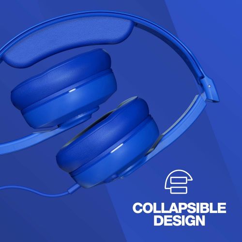  Skullcandy Cassette Junior Wired Over-Ear Headphone - Cobalt Blue