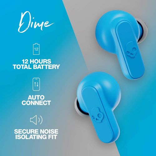  Skullcandy Dime True Wireless in-Ear Earbud - Light Grey/Blue