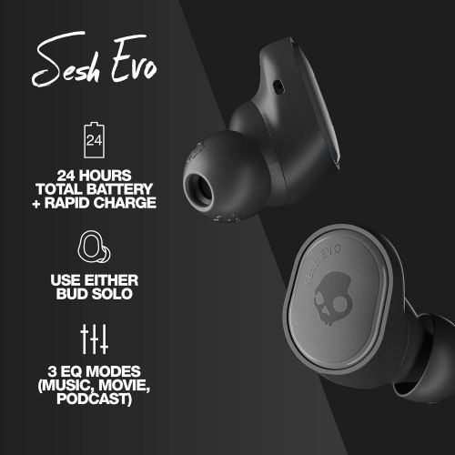  Skullcandy Sesh Evo True Wireless In-Ear Earbud - True Black
