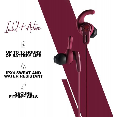  Skullcandy Inkd+ Active Wireless In-Ear Earbud - Deep Red