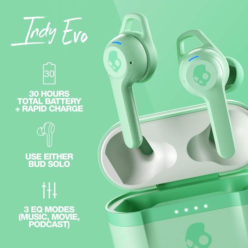  Skullcandy Indy Evo True Wireless In-Ear Earbud - Pure Mint