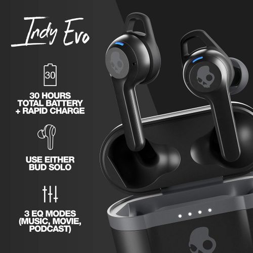  Skullcandy Indy Evo True Wireless In-Ear Earbud - True Black