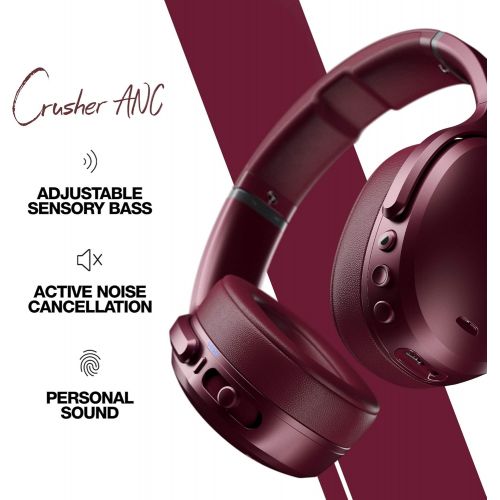  Skullcandy Crusher ANC Personalized Noise Canceling Wireless Headphone - Deep Red