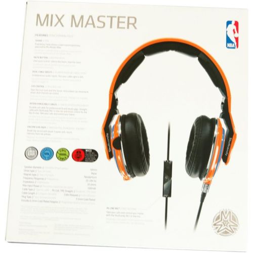  Skullcandy Mix Master Headphones with DJ Capabilities and 3 Button Mic, NBA New York Knicks