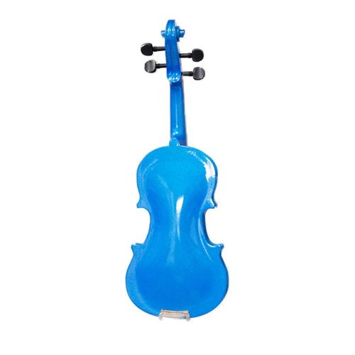  Sky SKY Shinny 116 Size Kid Violin with Lightweight Case, Brazilwood Bow and Bright Blue Color