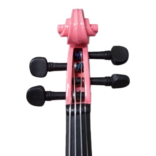  Sky SKY Shinny 116 Size Kid Violin with Lightweight Case, Brazilwood Bow and Bright Pink Color