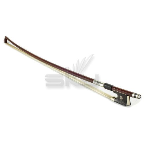  Sky SKY 4/4 Full Size Violin Bow Brazil Wood Mongolian Horsehair Octagonal Stick Fully-Line Abalone Inlay Silver-Metal Wrap