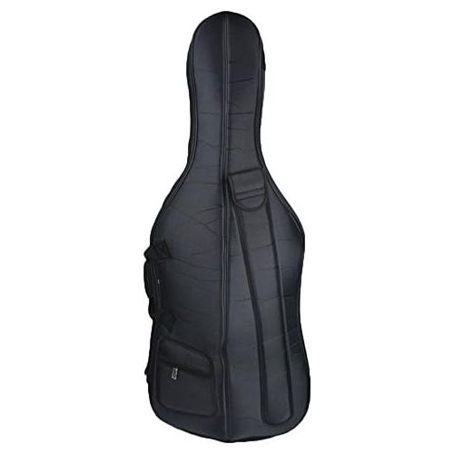  Sky Brand New Rainproof Cello Soft Bag with Back Straps and Handle, Black, 4/4 (745313292642)