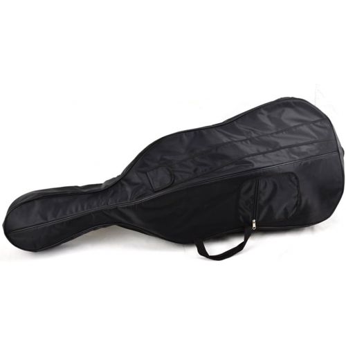  Sky Brand New Rainproof Cello Soft Bag with Back Straps and Handle, Black, 4/4 (745313292642)