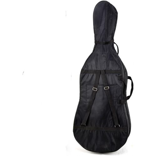  Sky Brand New Rainproof Cello Soft Bag with Back Straps and Handle, Black, 4/4 (745313292642)