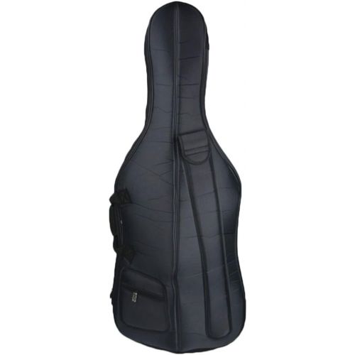  Sky Brand New Rainproof Cello Soft Bag with Back Straps and Handle, Black, 4/4 (745313292642)