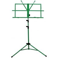 SKY Brand New Lightweight Adjustable Folding Music Stand with Carrying Bag (Green)