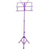 SKY Brand New Lightweight Adjustable Folding Music Stand with Carrying Bag-Purple