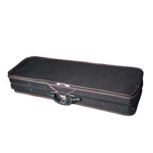  Sky Music SKY 4/4 Full Size Professional Oblong Shape Lighweight Violin Case with Hygrometer Black/Khaki