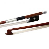 Sky Music Sky 4/4 Full Size Pernambuco Violin Bow with Silver Part Double Pearl Eye Genuine Mongolian Horsehair