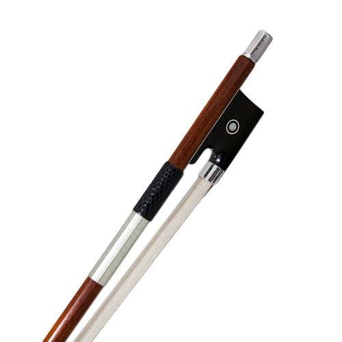  Sky Music Sky 4/4 Full Size Pernambuco Violin Bow with Silver Part Double Pearl Eye Genuine Mongolian Horsehair