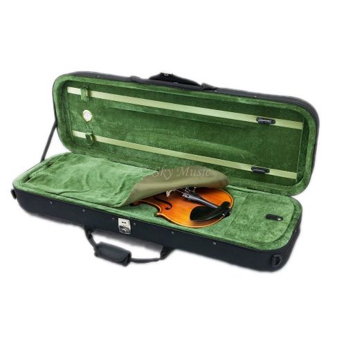  Sky Music SKY 4/4 Full Size Professional Oblong Shape Lighweight Violin Hard Case with Hygrometer