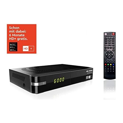  Sky Vision UHD 3000 HD+ Digital UHD Satellite Receiver + 1TB Hard Drive (4K UHD, HDTV, DVB S2, HDMI, USB 3.0, PVR Ready, 2160p, Unicable)