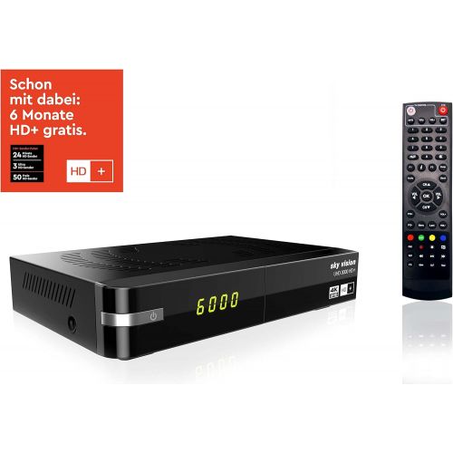  Sky Vision UHD 3000 HD+ Digital UHD Satellite Receiver + 1TB Hard Drive (4K UHD, HDTV, DVB S2, HDMI, USB 3.0, PVR Ready, 2160p, Unicable)