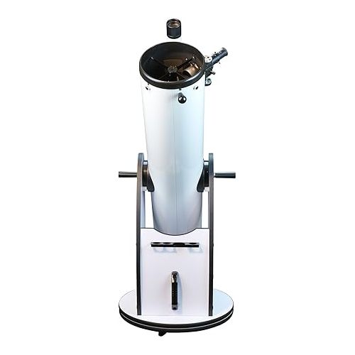  Sky Watcher Classic 200 Dobsonian 8-inch Aperature Telescope - Solid-Tube - Simple, Traditional Design - Easy to Use, Perfect for Beginners, White (S11610)