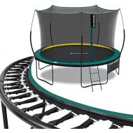 SkyBound Springfree Trampoline for Kids and Adults - Springless Trampoline with Enclosure for Indoor and Outdoor - Recreational Trampoline Bungee Cords - No Gap Design Zipper System - Variety of Sizes
