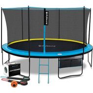 SkyBound Trampoline 10FT 12FT 14FT Trampoline for Kids and Adults - Free Jump Game & APP - Kids Trampoline with Ladder - Outdoor Recreational Trampolines with Enclosure - Straight Poles Backyard Fun