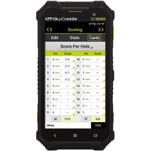  [아마존베스트]SkyCaddie SX500, Handheld Golf GPS, Black