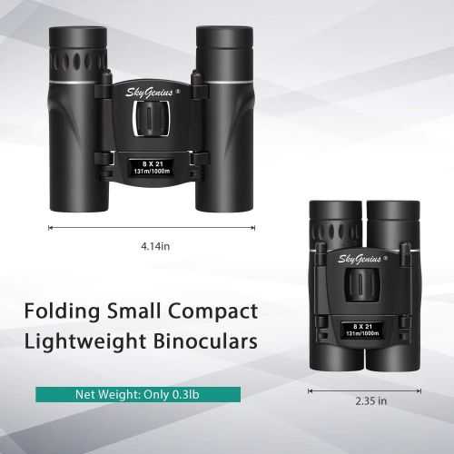  [아마존핫딜][아마존 핫딜] SkyGenius Skygenius 8x21 Small Binoculars Compact Lightweight For Concert Theater Opera Mini Pocket Folding Binoculars with Fully Coated Lens For Travel Hiking Bird Watching