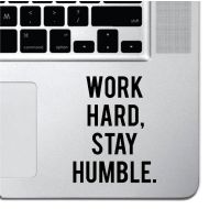 /Etsy Work Hard Motivational Macbook Sticker Decal MacBook Pro Decal Air 13" 15" 17" Keyboard Mousepad Trackpad Laptop Inspirational Sticker