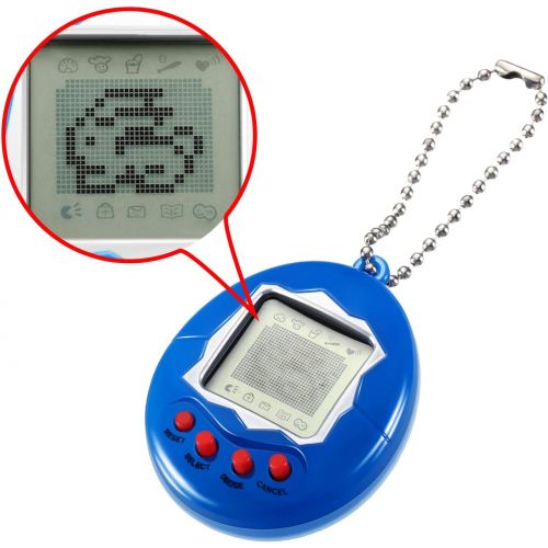  [아마존베스트]Skylety 3 Pieces Virtual Electronic Digital Pets Keychain Game Keyring Electronic Toys Nostalgic Virtual Digital Pet Retro Handheld Game Machine (3 Pieces, Rose Red, Yellow, Blue)