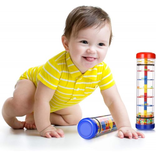  [아마존베스트]Skylety 8.3 Inches Rattle Tube Rain Stick for Girls and Boys Rain Stick Shaker Rainstick Rainmaker Toy Music Sensory Toys