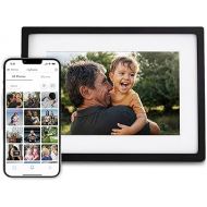 Skylight Digital Picture Frame - WiFi Enabled with Load from Phone Capability, Touch Screen Digital Photo Frame Display - Customizable Gift for Friends and Family - 10 Inch Black