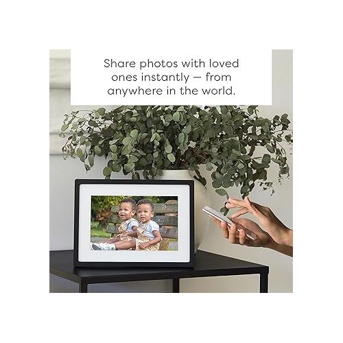  Skylight Digital Picture Frame - WiFi Enabled with Load from Phone Capability, Touch Screen Digital Photo Frame Display - Customizable Gift for Friends and Family - 10 Inch Black