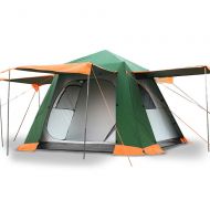 Skylink Family Camping Tent with Instant Setup - 4 Door Pop up Tent for 4-6 Person