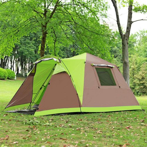  Skylink Family Camping Tent with Instant Setup - 4 Door Pop up Tent for 4-6 Person