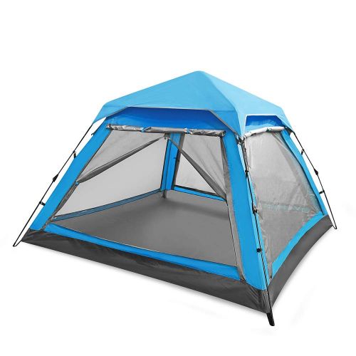  Skylink Family Camping Tent with Instant Setup - 4 Door Pop up Tent for 4-6 Person