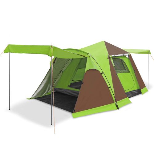  Skylink Family Camping Tent with Instant Setup - 4 Door Pop up Tent for 4-6 Person