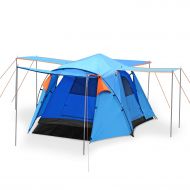 Skylink Family Camping Tent with Instant Setup - 4 Door Pop up Tent for 4-6 Person