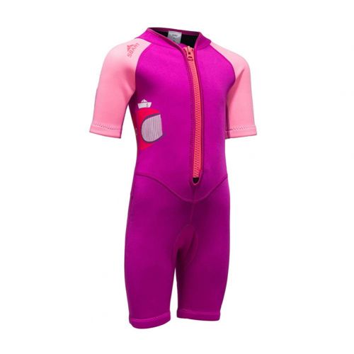  Skyone Kids Wetsuit Neoprene Shorty Swimsuit 2MM One Piece Swimming Suit for Girls Boys Youth Teen, Full Body Long Sleeve Surfing Suit Thermal UV for Snorkeling Scuba Diving Fishing