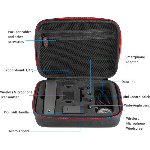  Skyreat Osmo Pocket 2 Case,Portable Travel Carry Bag for DJI Pocket 2 Creator Combo and Accessories