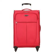 Skyway Luggage Mirage Superlight 24-Inch 4 Wheel Expandable Upright, Formula 1 Red, One Size