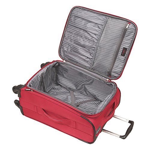  Skyway Luggage Mirage Superlight 24-Inch 4 Wheel Expandable Upright, Formula 1 Red, One Size